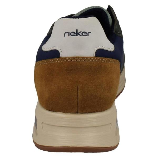 Rieker Mens Rieker Casual Lace Up Suede Leather Trainers B1000