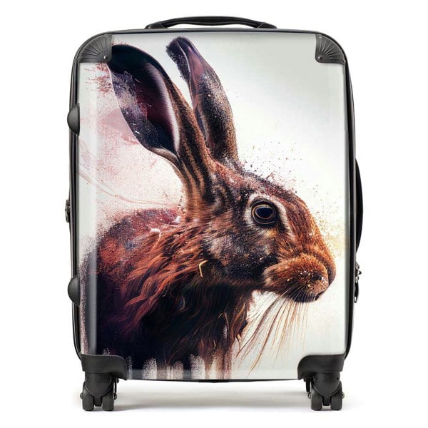 Warren Reed Hare Face Splashart Suitcase