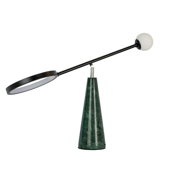 Angel Cerdá Table lamp in black steel and porcelain marble 8093