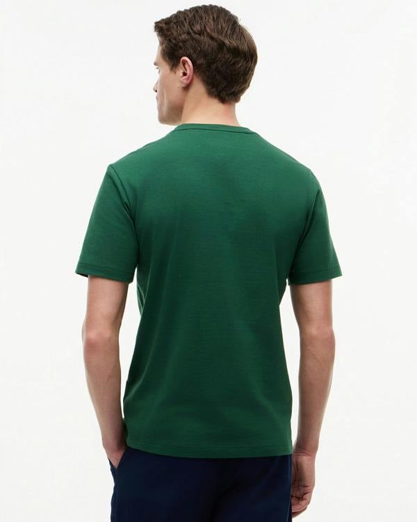 Tommy Hilfiger Essential Seasonal Regular Fit Solid Mens T-Shirt - Street Green