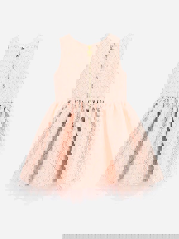 Angels Face Girls Monty Flower Jacquard Dress in Pink