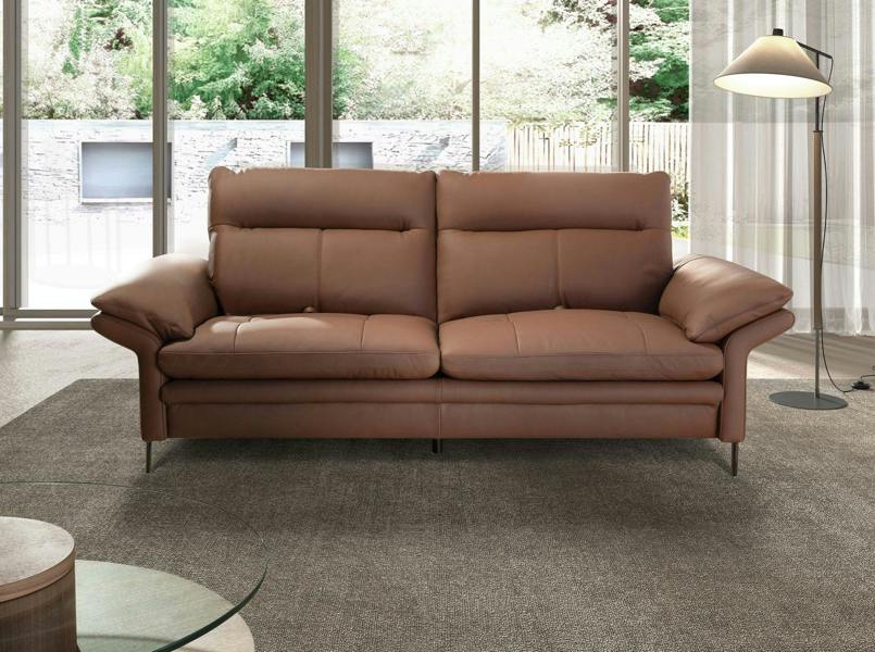 Angel Cerdá Brown leather sofa 6241/6242