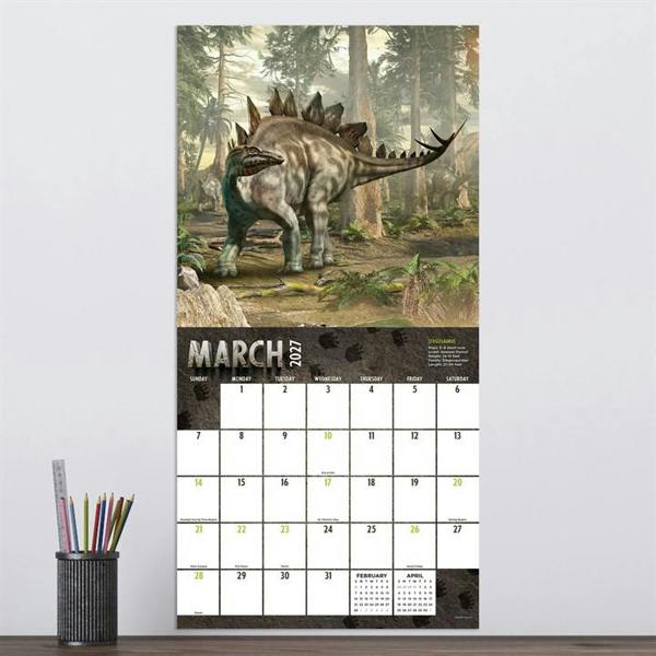 Dinosaurs Calendar 2027, Wall Calendars, Month To View, History & Literature, Gift