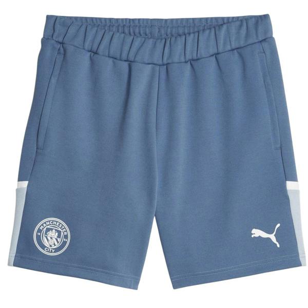 Puma Mens Casuals Elasticated Manchester City FC Football Shorts - Deep Dive - 
