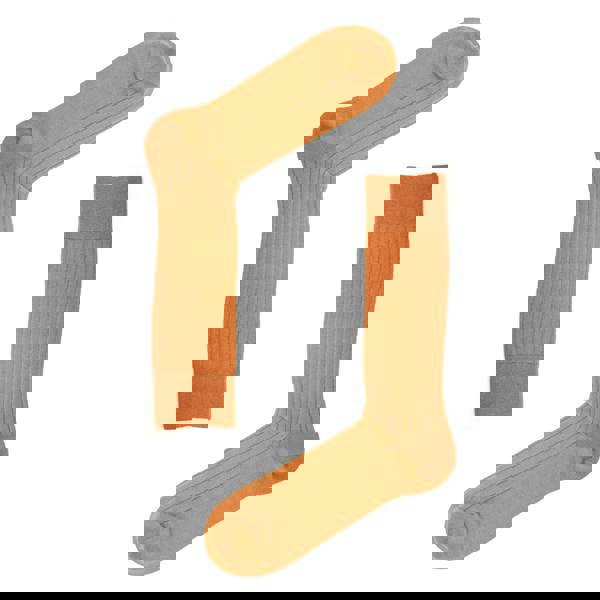 Jemsox Clay Orange Recycled Rib Men’s Socks | Eco-Friendly & Stylish