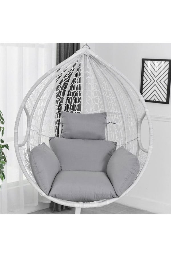 Living and Home Egg Hanging Chair Cushion Replacement Cotton Filled