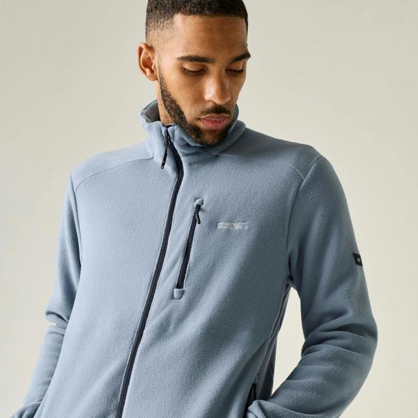 Regatta Mens Brinnden Full Zip Fleece - Dusky Blue - 