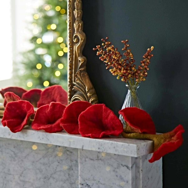 Paper High Felt Flower Garland
