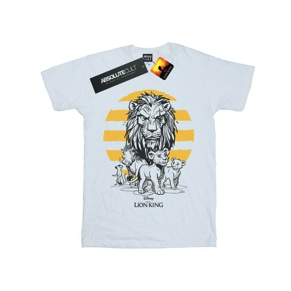Disney Mens The Lion King Movie Group T-Shirt - White