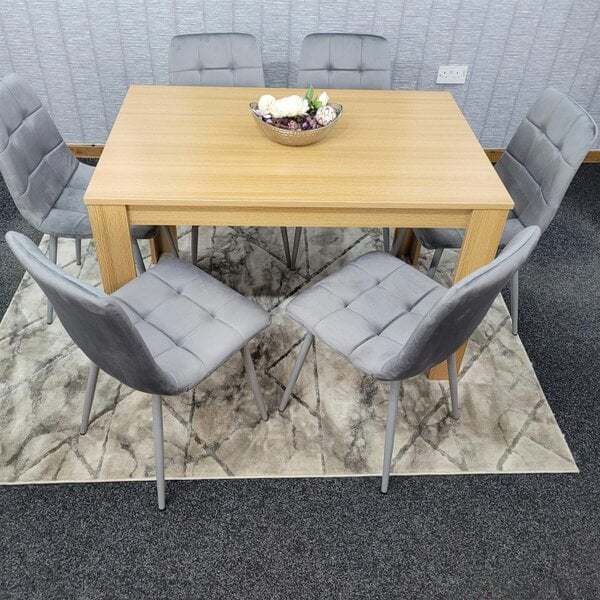 Kosy Koala Dining Table Set with 6 Chairs Dining Room and Kitchen table set of 6