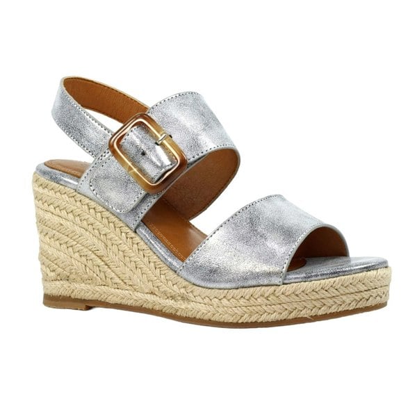 Lunar Womens Rochester Wedge Sandals - Grey