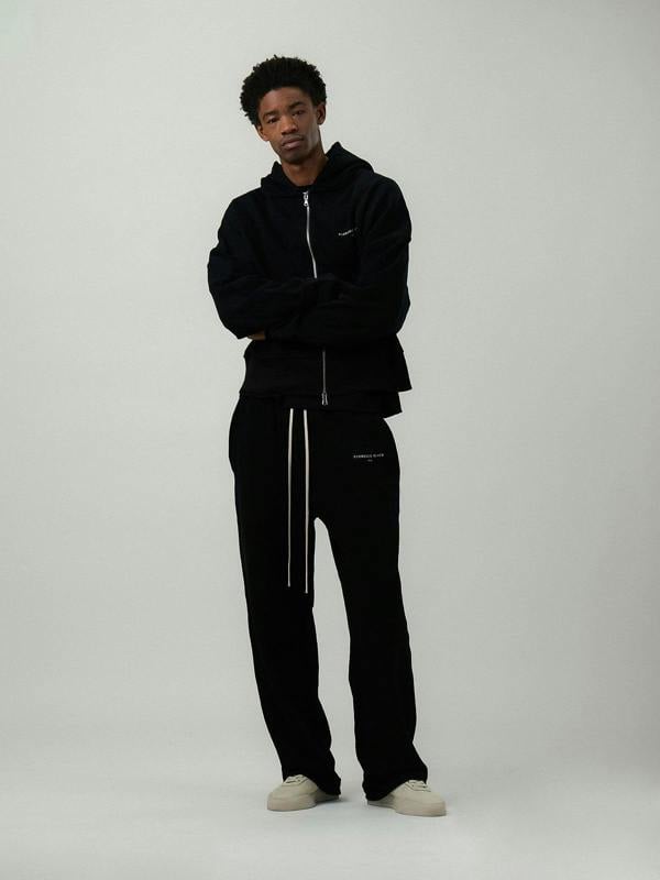 Florence Black 1954 Crop Zip Hoodie