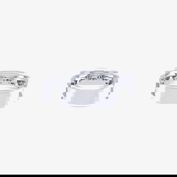 T. H. Baker Platinum 0.75ct Carre-Cut Diamond Half-Eternity Ring (M) HETRC1301