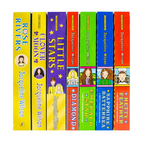 Jacqueline Wilson Collection 7 Books Set (Hetty Feather, Sapphire Battersea, Emerald Star, Diamond, Little Stars, Clover Moon & Rose Rivers)