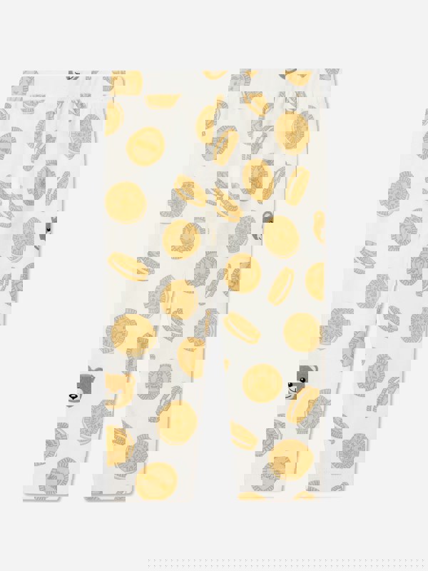 Moschino Kids Moschino Baby Girls Cookie Leggings in Ivory