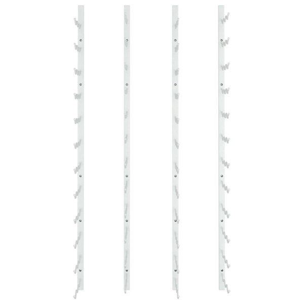 Berkfield Wall Mounted Wine Rack for 36 Bottles 2 pcs White Iron
