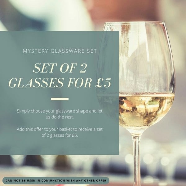 Diamante The Perfect Gift: Set of 2 Mystery Glasses
