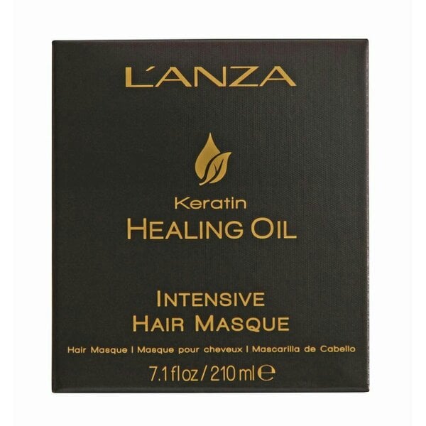L'Anza Keratin Healing Oil Intensive Hair Masque 210ml + Denman DC11 Distribution Comb