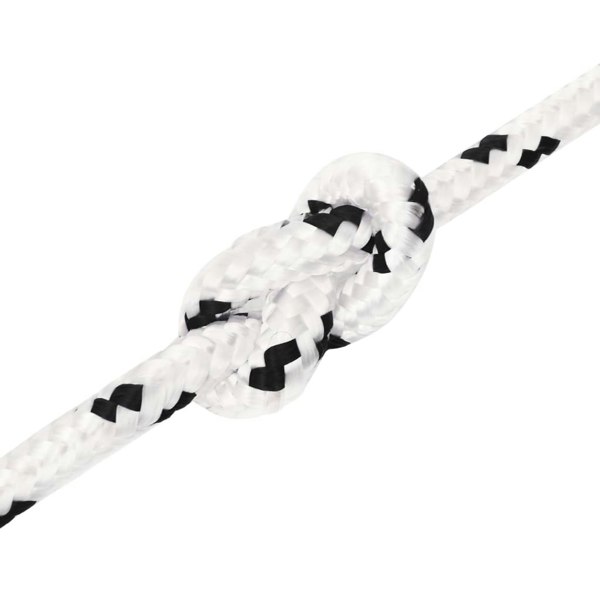 Berkfield Work Rope White 10 mm 100 m Polyester