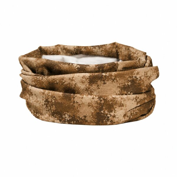 RUFFNEK Brown Moss Camo Neck Gaiter Snood for Outdoor Wear | RUFFNEK®