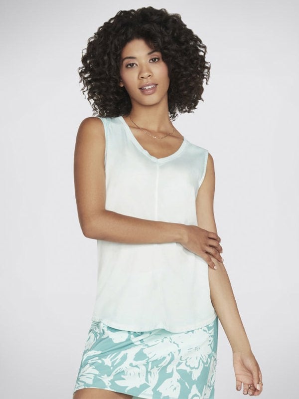 Skechers Diamond Wash Hatha V-Neck Women's Tank Vest Top