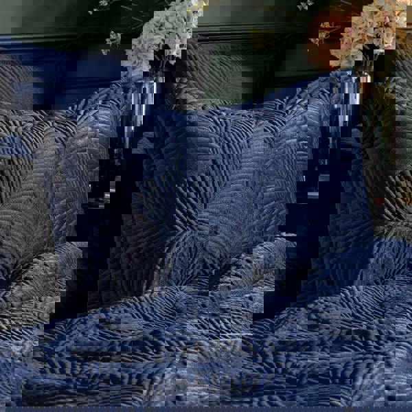 Paoletti Palmeria Contemporary Oxford Pillowcase - Navy