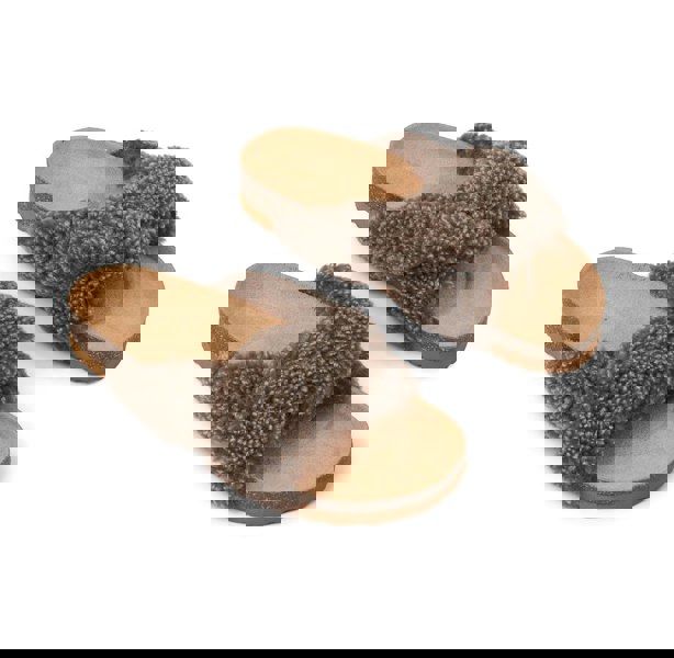 Lilly Cross Slipper Taupe