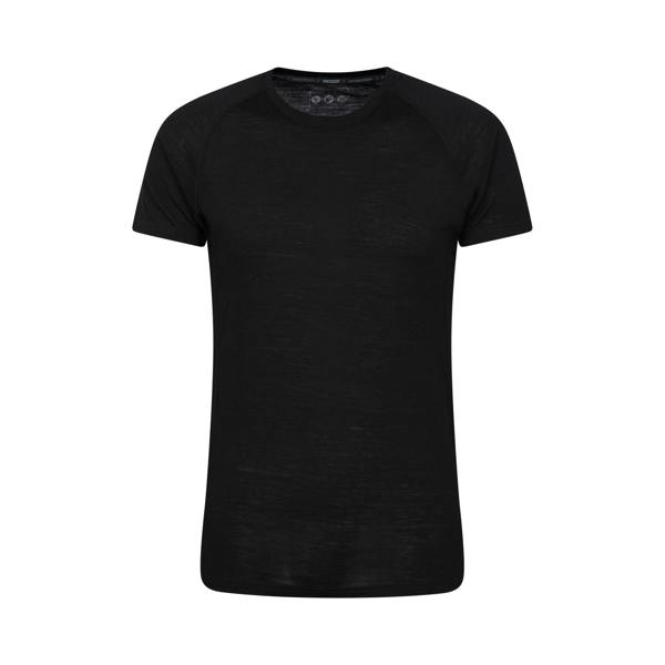 Mountain Warehouse Mens Summit II Base Layer Top - Black - 
