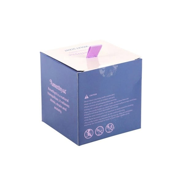 Serano The Moon Amethyst Crystal Chip Candle