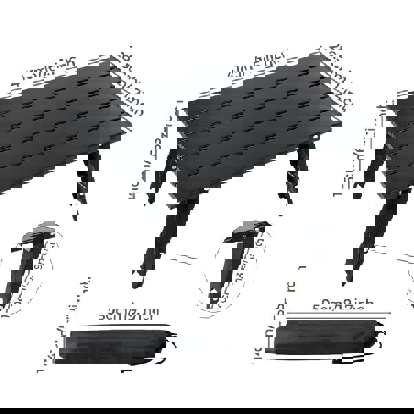 Levede Folding Camping Table Mini Aluminium Portable Picnic Desk Lightweight