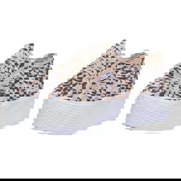 Superga Womens/Ladies 2790 Jaguar Print Trainers - Beige - 