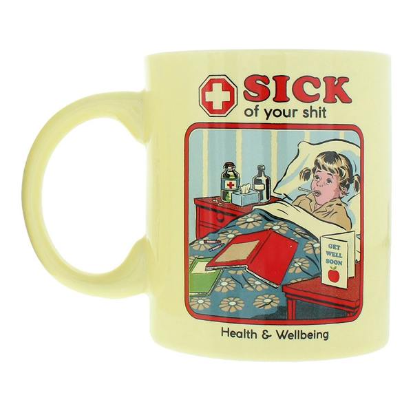 Steven Rhodes Sick Of Your Shit Lavender Scented Mug Candle 243g