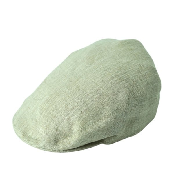 Gamble & Gunn Connor Baird McNutt Irish Linen Cream Flat Cap