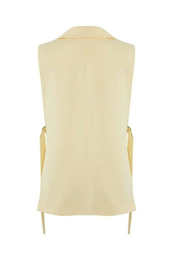 WOVCOR Oversize Lined Woven Vest with Side Tie Detail