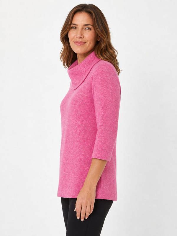 PennyPlain Cowl Top - Cerise