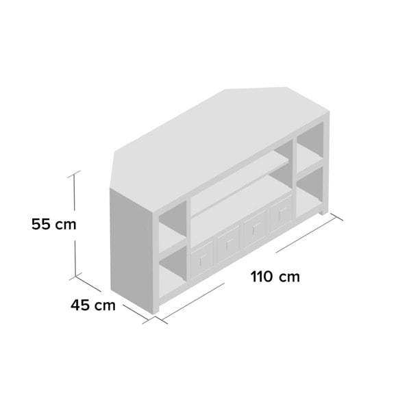 IH Design Logan Light Mango Corner TV Unit
