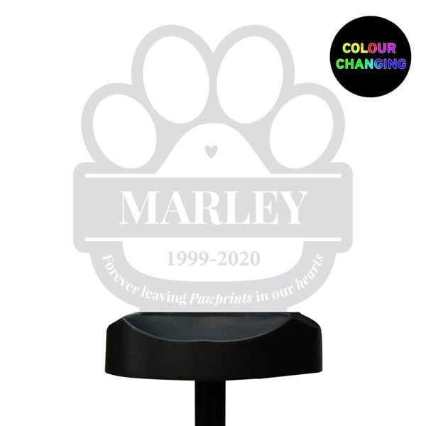 Personalised Memento Company Personalised Pet Memorial Outdoor Solar Light