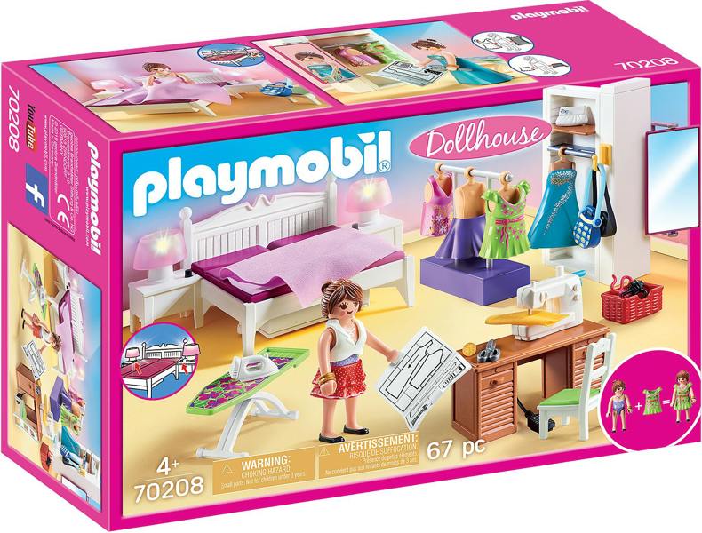 Playmobil Bedroom with Sewing Corner - 70208 Playset