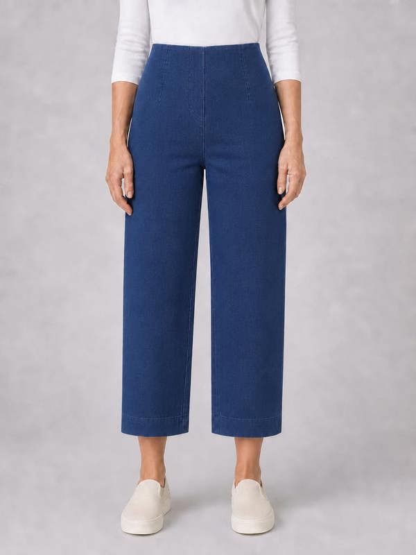 PennyPlain Wide Cropped Jegging - Stone