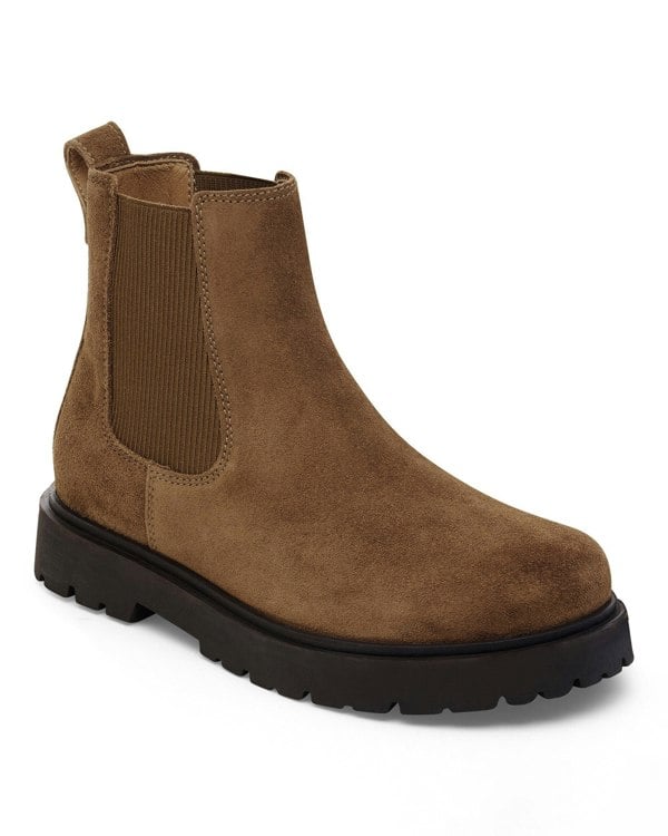 Birkenstock Highwood Slip On Mid Womens Suede Boots - Dark Tea