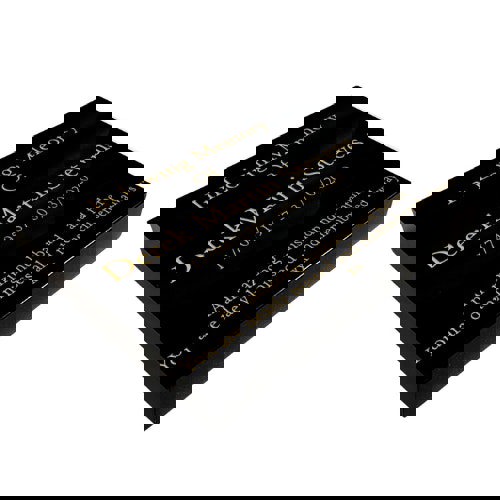 Memorials Direct Granite Memorial Tablet – Polished Black Stone – Free Personalised Gold Engraving (15x12x2 inches, 20kg)