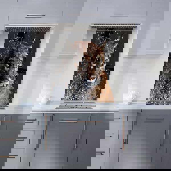 Warren Reed - Designer Fierce Puma in Motion Kitchen Splashback