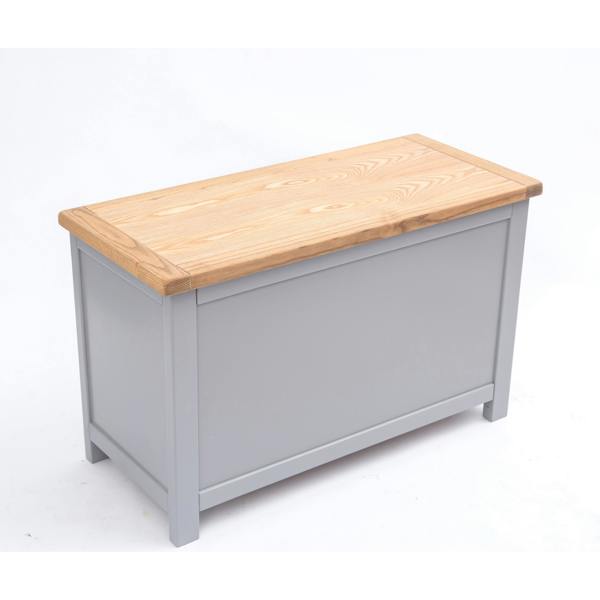 Cabinet Bits Mirano Grey Blanket Box Ottoman