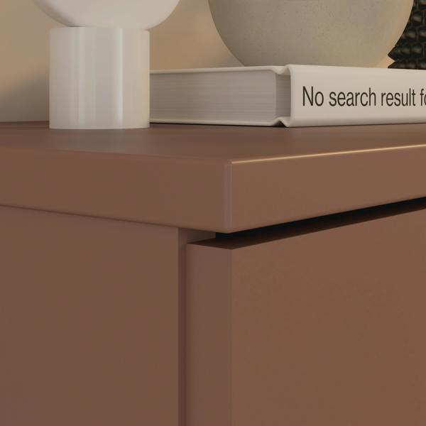 Furniture To Go Ganymede Wide 3 Door Cupboard with Drawer in Terracotta