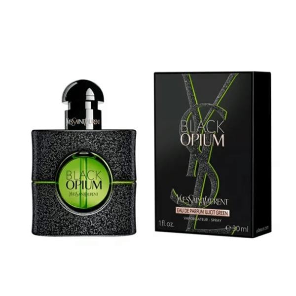 Yves Saint Laurent YSL Black Opium Illicit Green Eau de Parfum Women's Perfume Spray (30ml, 75ml)