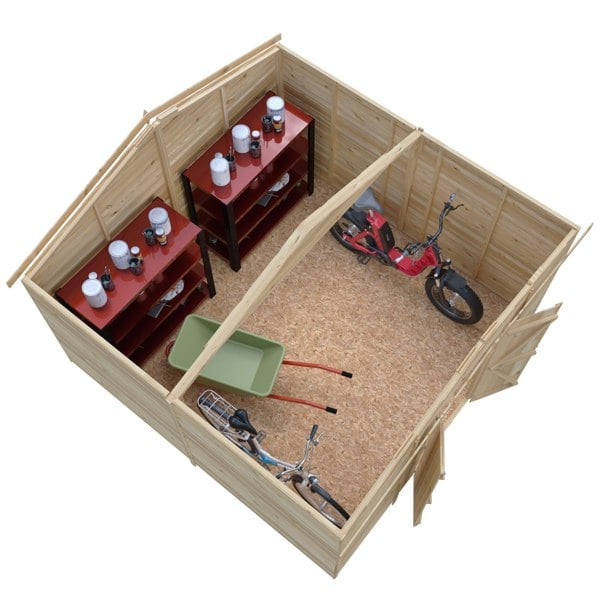 Shire Overlap Double Door No windows 10x10 Economy Storage Shed