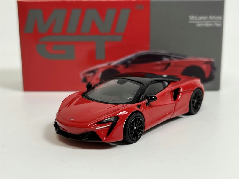 Mini GT McLaren Artura Vermillion Red LHD 1:64 Scale MGT00532L