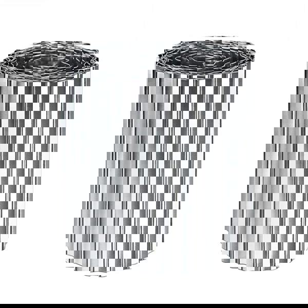 Nicoman Corrugated Galvanised Steel Metal Garden Border Roll – 5m Long