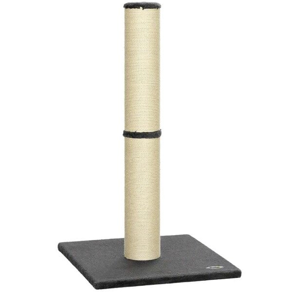 Cat Scratching Post, 80cm Tall Cat Scratch Post with Sisal Rope, Plush Base, Lightweight Claw Scratcher