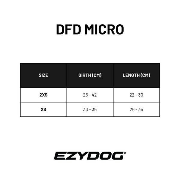 EzyDog DFD Micro Dog Life Jacket in Red